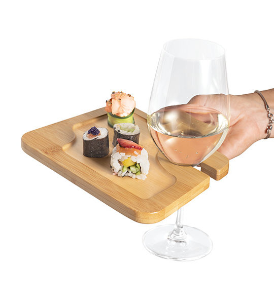 piatto in bambù da aperitivo ecologico