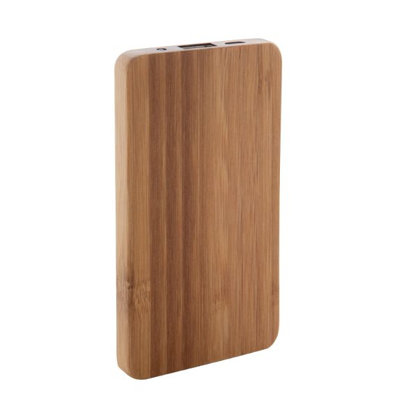 powerbank ecologica in bamboo