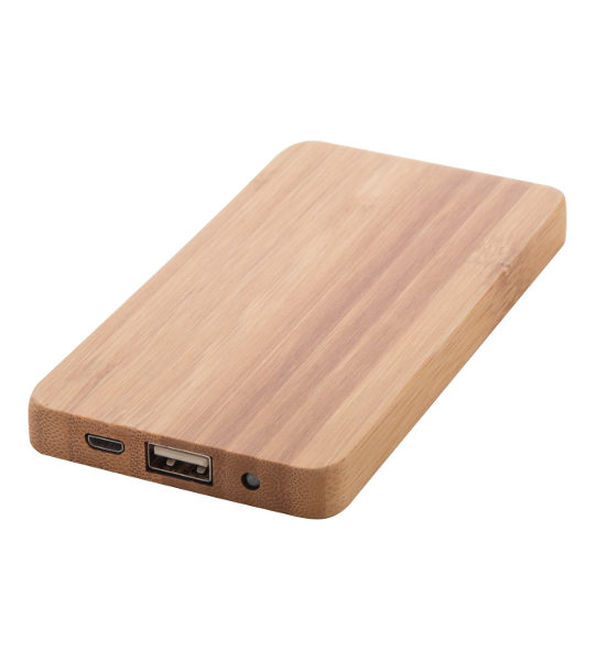 powerbank ecologica in bamboo