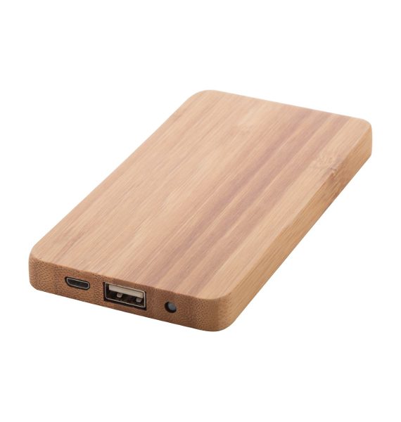 powerbank ecologica in bamboo