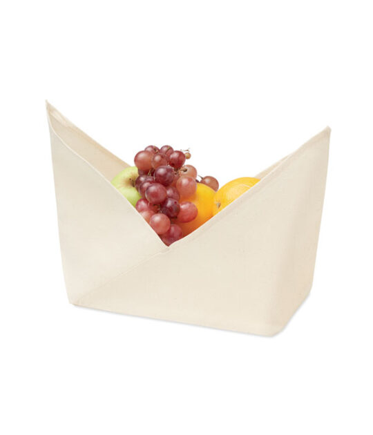 Sacchetto misura media per conservare il cibo in cotone biologico. 140 gr/m².