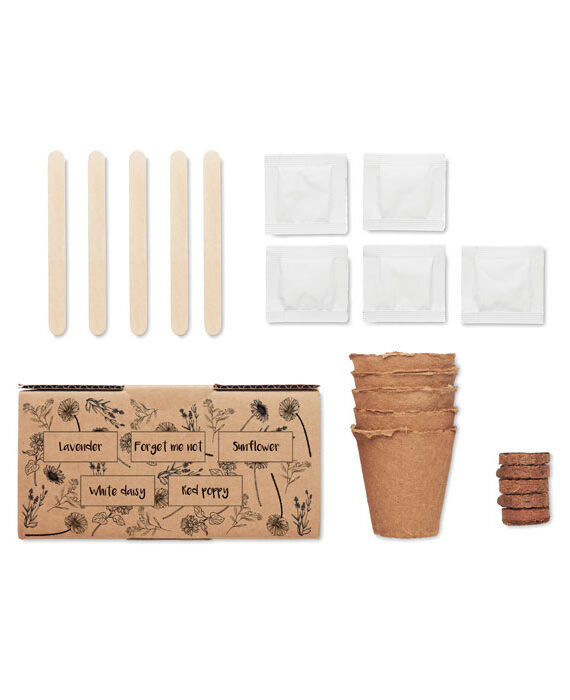 Kit per la coltivazione dei fiori.