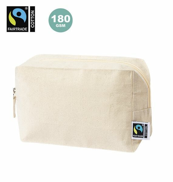 Beauty case in 100% cotone 180g/m2 certificato Fairtrade