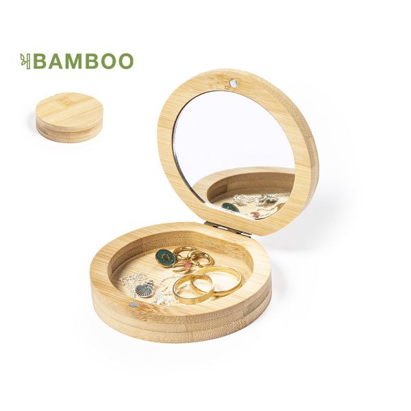 Portagioie in Bambù e specchietto personalizzabile