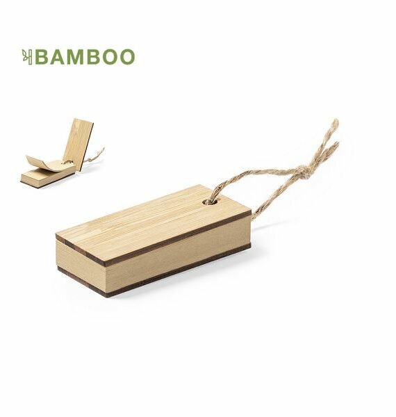 Simpatico portamemo in Bambù composto da 60 fogli