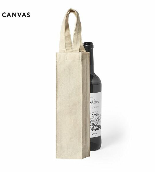 Sacca, Borsa in tela canvas 220g/m2 per bottiglie di vino da 75ml