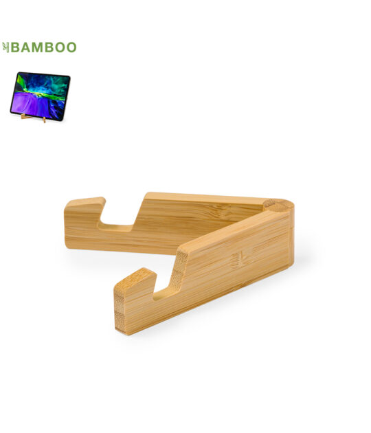 Porta cellulare e ipad pieghevole in resistente bambù.