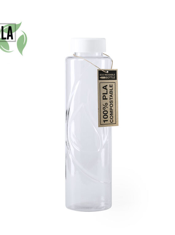 Borraccia da 830 ml di linea naturale. Prodotto in materiale PLA 100% Compostabile