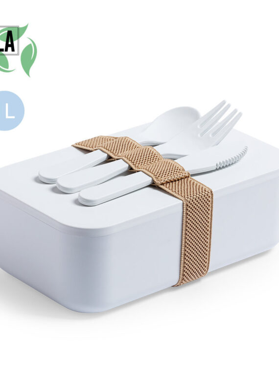 Lunch box in PLA 100% compostabile senza BPA. Capacità 1L