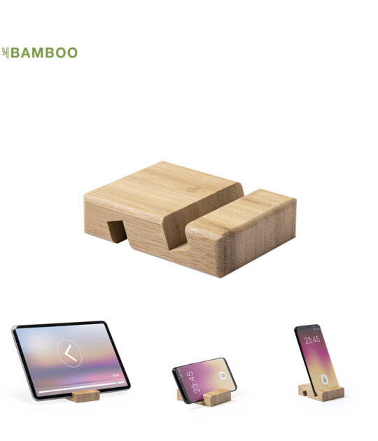 Supporto in bambù per dispositivi