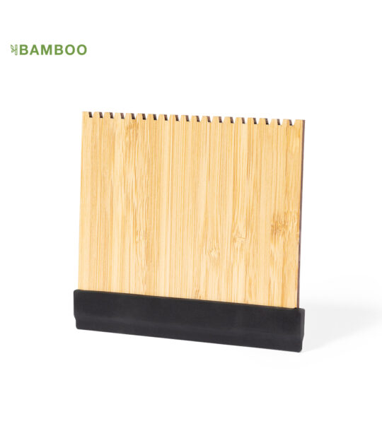 Pratico raschiaghiaccio in bambù. Confezionato singolarmente in un sacchetto di carta kraft.
