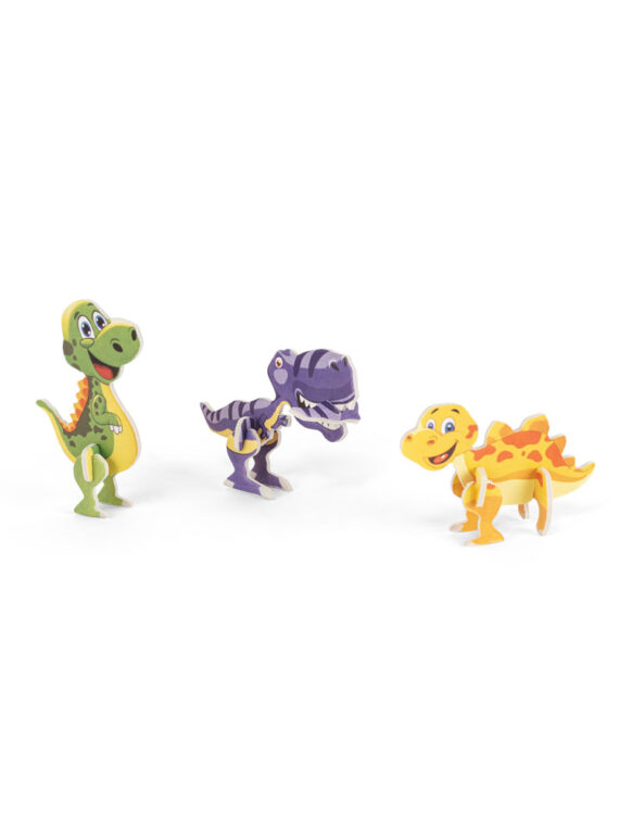 Puzzle 3D in EVA e carta, a forma di dinosauro ecologico gioco per bambini