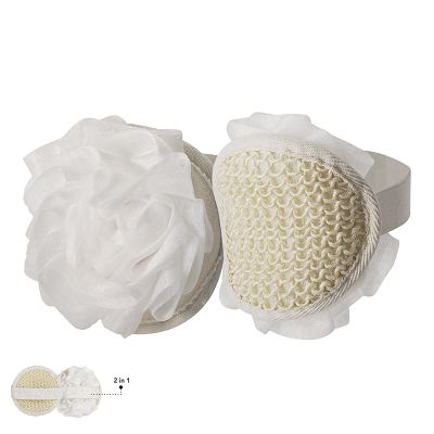 Spugna esfoliante 2 in 1 in fibra di PE