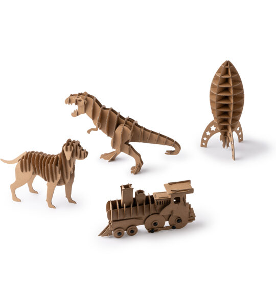 puzzle 3d in cartone