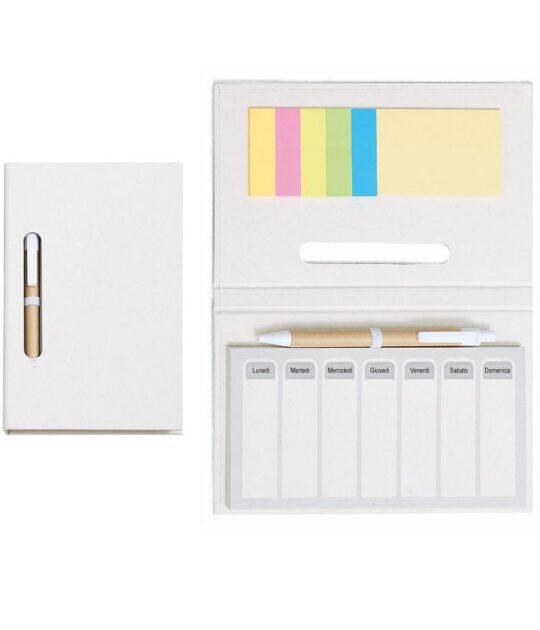 Planning appunti in cartone di latte riciclato,